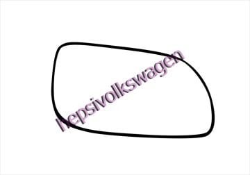 Sağ Ayna Camı 1J1857522E Volkswagen Golf 4