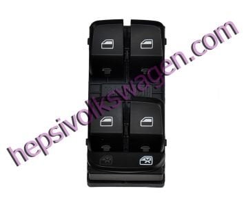 Cam Açma Düğmesi Sol Dörtlü 8K0959851 8K0959851D Audi A4-Audi A5