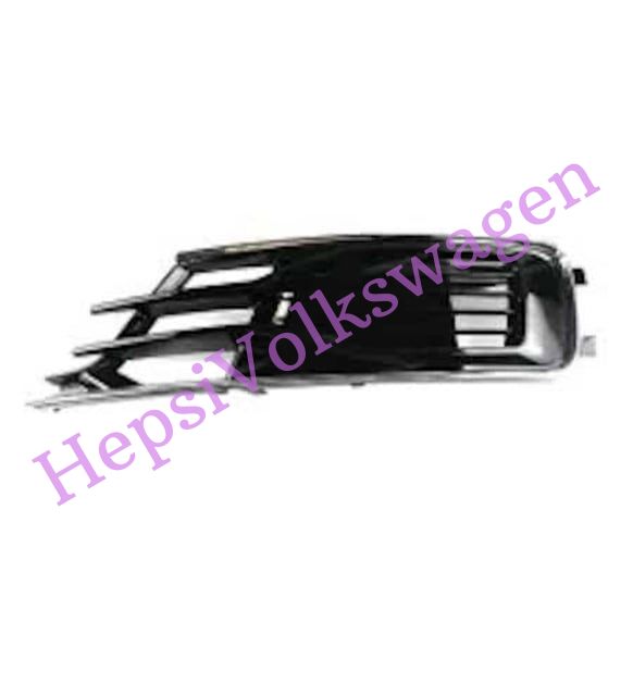 Tampon Izgarası Sol Sissiz Kromlu Parlak Siyah Audi A6 2014-2018 4G0807647