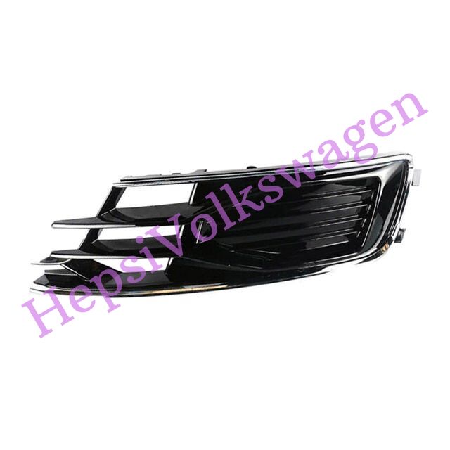 Tampon Izgarası Sağ Sissiz Kromlu Parlak Siyah Audi A6 2014-2018 4G0807648